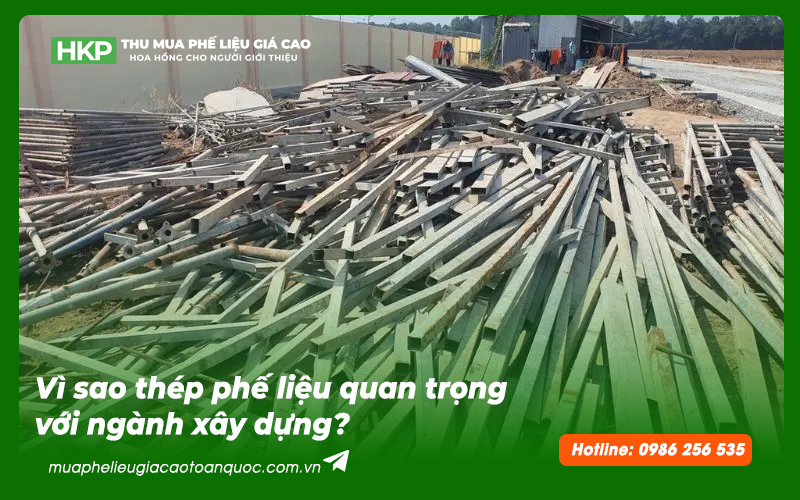 sắt thép phế liệu trong xây dựng